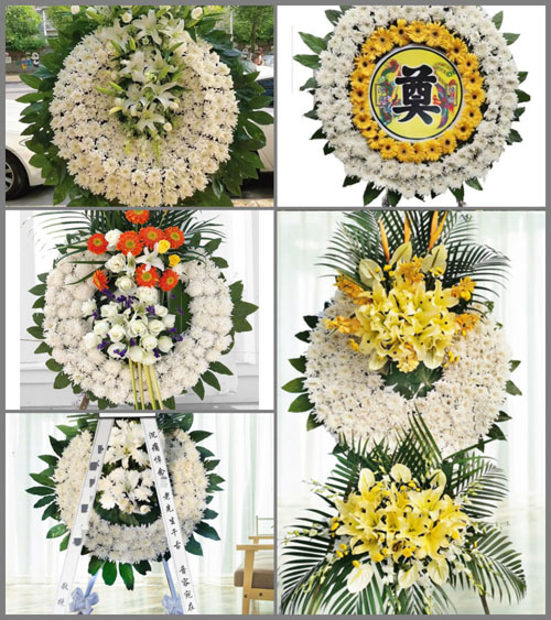 浙江省宁波慈溪市新浦镇洋龙村花圈速递
